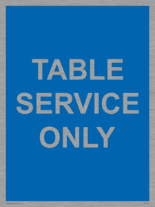 MV6212: Table service only