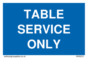 MV6212: Table service only