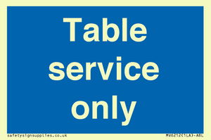 MV6212: Table service only