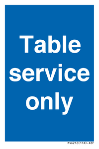 MV6212: Table service only