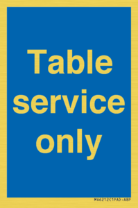 MV6212: Table service only