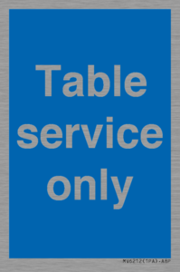 MV6212: Table service only