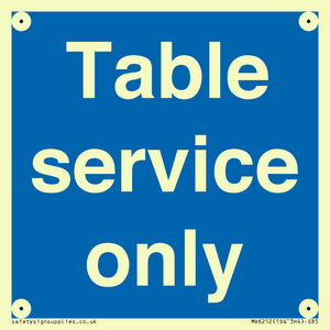 MV6212: Table service only