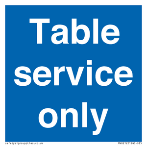 MV6212: Table service only