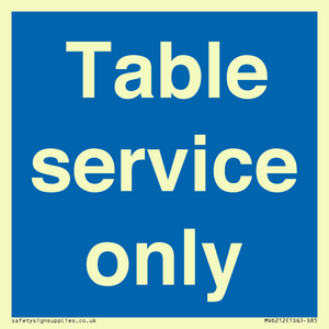 MV6212: Table service only