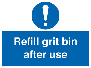 MV6316: Refill grit bin after use