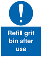 MV6316: Refill grit bin after use