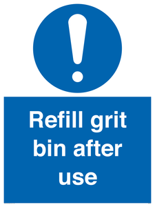 MV6316: Refill grit bin after use