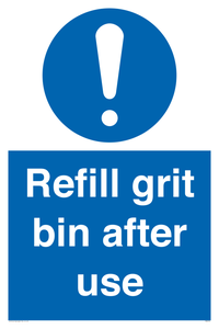 MV6316: Refill grit bin after use