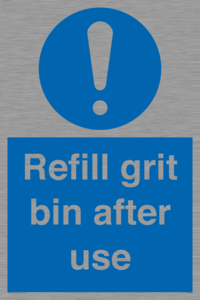 MV6316: Refill grit bin after use