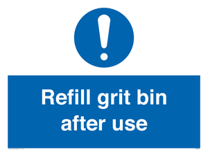 MV6316: Refill grit bin after use