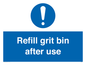 MV6316: Refill grit bin after use