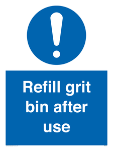 MV6316: Refill grit bin after use