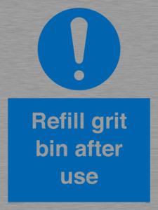 MV6316: Refill grit bin after use