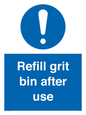 MV6316: Refill grit bin after use