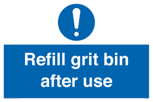 MV6316: Refill grit bin after use