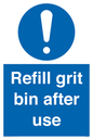 MV6316: Refill grit bin after use