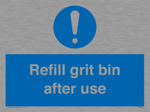 MV6316: Refill grit bin after use