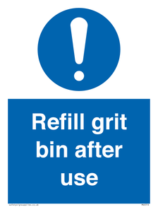 MV6316: Refill grit bin after use