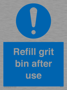 MV6316: Refill grit bin after use