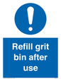 MV6316: Refill grit bin after use