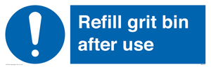 MV6316: Refill grit bin after use