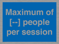MV7156: Maximum of [ ] people per session