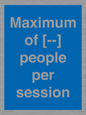 MV7156: Maximum of [ ] people per session