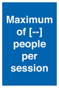 MV7156: Maximum of [ ] people per session