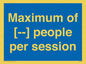 MV7156: Maximum of [ ] people per session