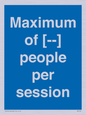 MV7156: Maximum of [ ] people per session