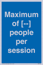 MV7156: Maximum of [ ] people per session