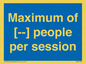 MV7156: Maximum of [ ] people per session