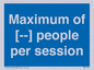 MV7156: Maximum of [ ] people per session