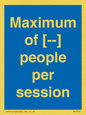 MV7156: Maximum of [ ] people per session