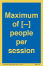 MV7156: Maximum of [ ] people per session