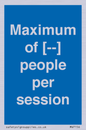 MV7156: Maximum of [ ] people per session