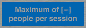 MV7156: Maximum of [ ] people per session