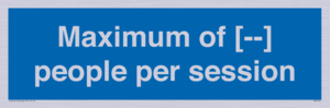 MV7156: Maximum of [ ] people per session