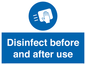 MV7331: Disinfect before and after use