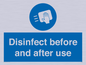 MV7331: Disinfect before and after use