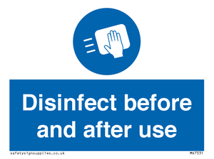 MV7331: Disinfect before and after use