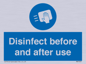 MV7331: Disinfect before and after use