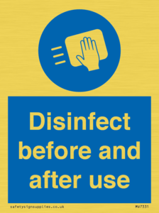 MV7331: Disinfect before and after use