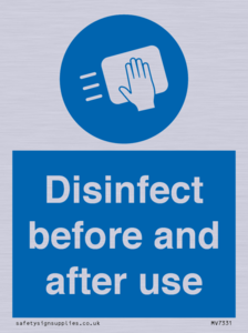 MV7331: Disinfect before and after use
