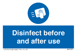 MV7331: Disinfect before and after use