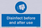 MV7331: Disinfect before and after use