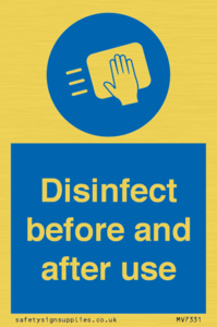 MV7331: Disinfect before and after use