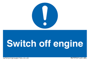 MV7370: Switch off engine
