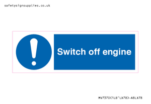 MV7370: Switch off engine
